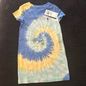 Ralph Lauren (POLO) little girls tie dye shirt dress. New with tags